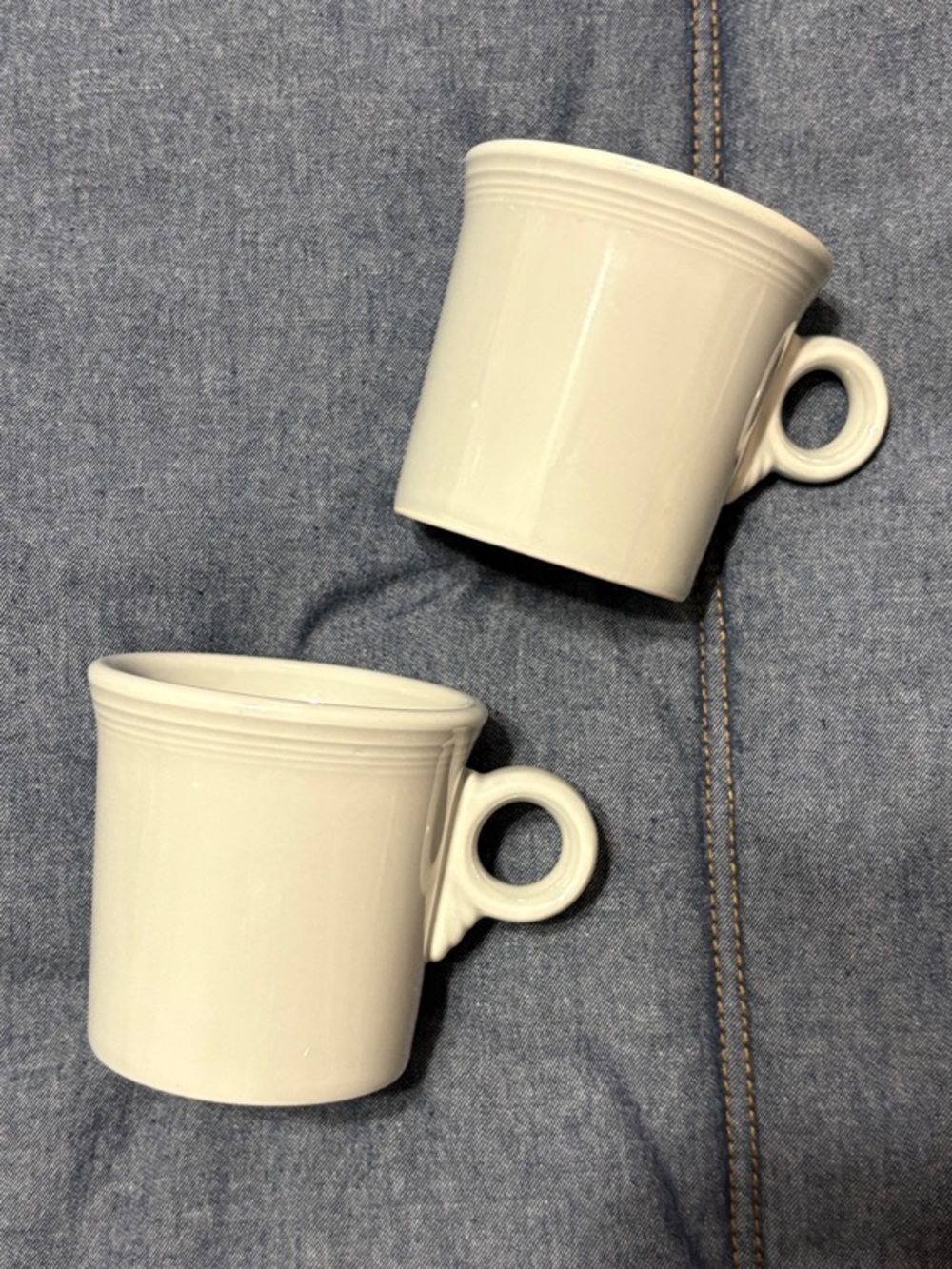 Fiesta Light Gray Bistro Mugs - Set of 2